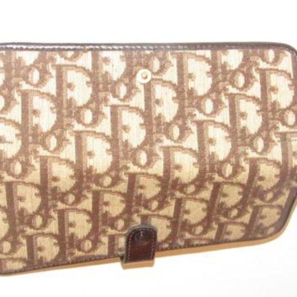 Dior Brown 'Trotter' Print Canvas Mirror Comb Case - Picture 12 of 12